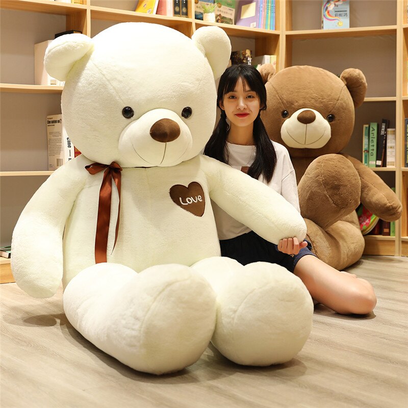 200cm Teddy bear plush pillow Big soft anime beat plush toy With Zipper Only Cover No Filling kids gift for Christmas