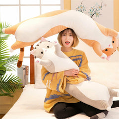 2021 Hot Soft/Cute /Plush /Long cat/Cotton doll  Lunch Nap Office Car Sleeping Pillow Cushion Holiday Gifts For Girls children