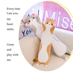 2021 Hot Soft/Cute /Plush /Long cat/Cotton doll  Lunch Nap Office Car Sleeping Pillow Cushion Holiday Gifts For Girls children