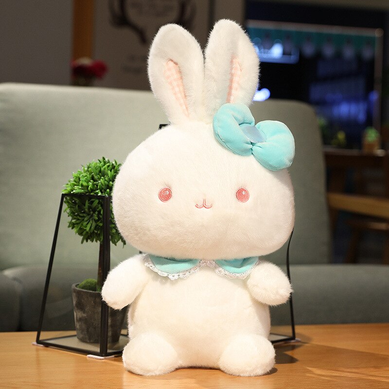 2022 Cute / Soft / Rabbit Plush Toy / Mink Rabbit Doll with Hair Card / Children's Birthday Gift / Christmas Gift