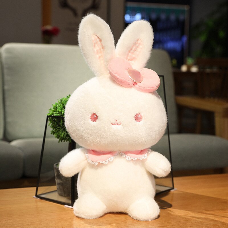 2022 Cute / Soft / Rabbit Plush Toy / Mink Rabbit Doll with Hair Card / Children's Birthday Gift / Christmas Gift