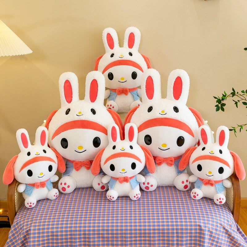 2022 Cute Stuffed Rabbit Plush Toy Soft Toys Cushion Bunny Kid Pillow Doll Birthday Gifts For Children Baby Accompany Sleep Toy