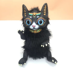 2022 New Bastet Best Fantasy Creature Animal Puppet Plush Doll Oriental God Cat Egyptian Pharaoh Cat Soft Stuffed Doll Toys Gift