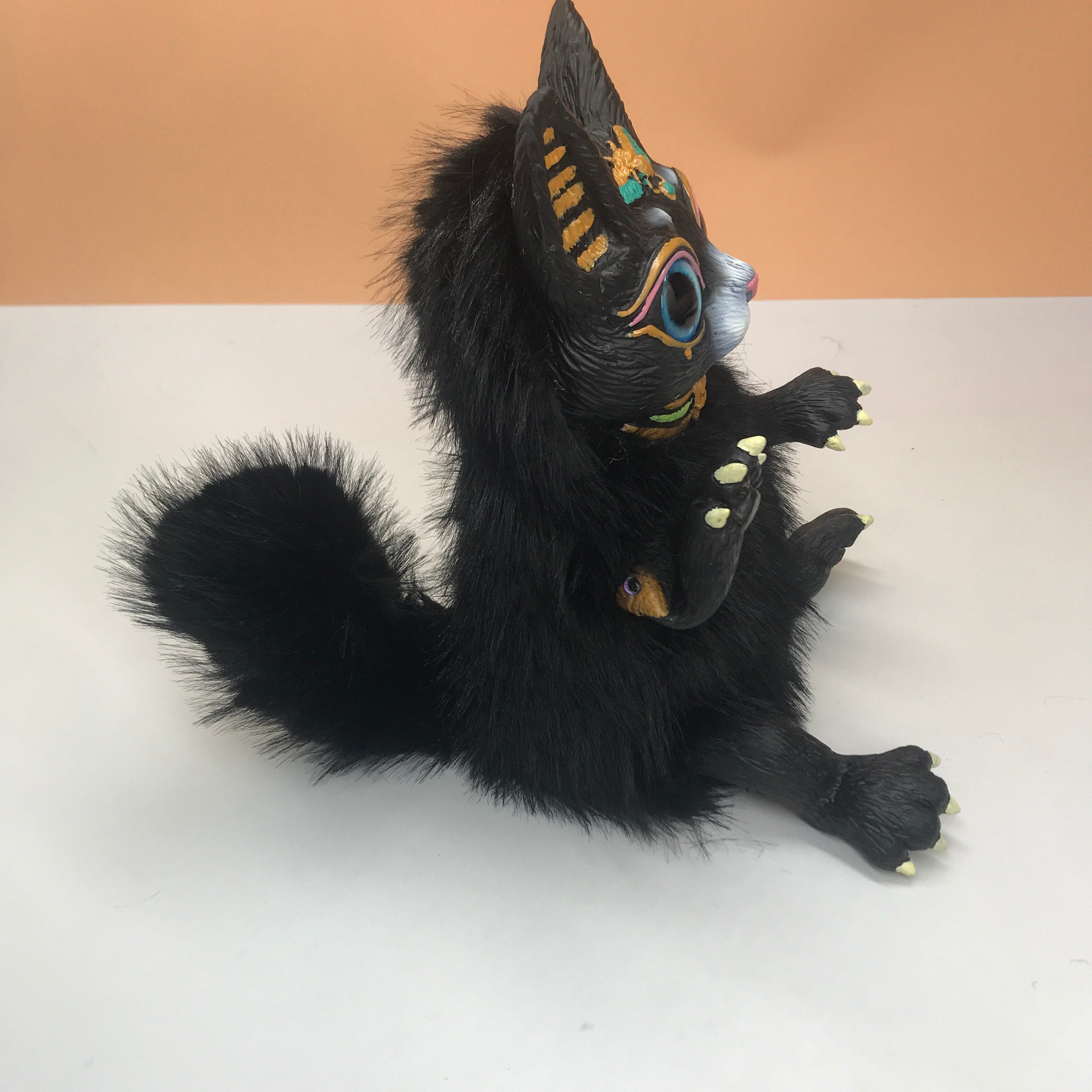 2022 New Bastet Best Fantasy Creature Animal Puppet Plush Doll Oriental God Cat Egyptian Pharaoh Cat Soft Stuffed Doll Toys Gift