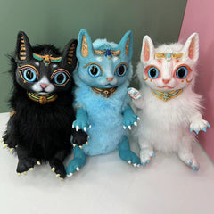 2022 New Bastet Best Fantasy Creature Animal Puppet Plush Doll Oriental God Cat Egyptian Pharaoh Cat Soft Stuffed Doll Toys Gift