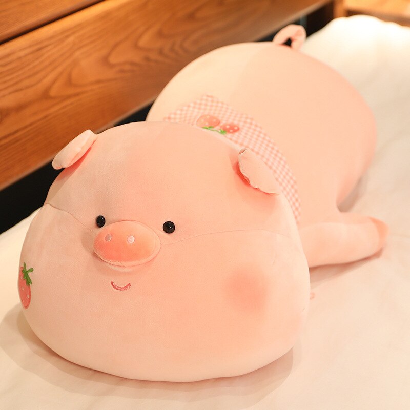 2023 Cute / Soft / Cartoon / Piglet Plush Toy / Strawberry Pink Piglet Doll / Children's Birthday Gift / Christmas Gift