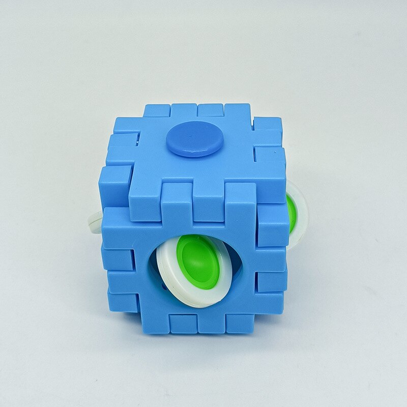 2023 Fingertip Gyro/ Bubble Music Building Block Combination Fingertip Gyro Decompression Toy / Children's Educational Toy