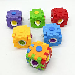 2023 Fingertip Gyro/ Bubble Music Building Block Combination Fingertip Gyro Decompression Toy / Children's Educational Toy