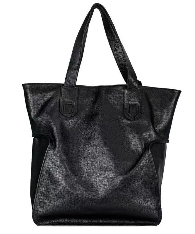 Large Capacity Brown Cowhide Satchel Bags