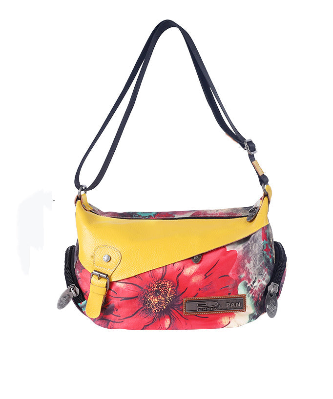 Large Capacity Original Ethnic Style Printed Fabric Bag