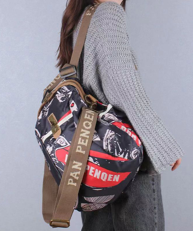 Leisure Travel Printed One Shoulder Crossbody Bag