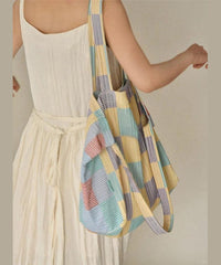 Vacation Style Large Capacity Canvas Shoulder Crossbody Bag