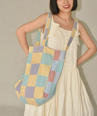 Vacation Style Large Capacity Canvas Shoulder Crossbody Bag