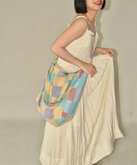 Vacation Style Large Capacity Canvas Shoulder Crossbody Bag