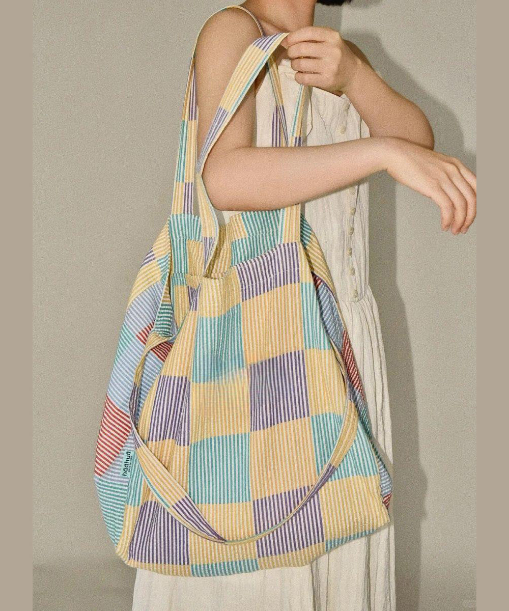 Vacation Style Large Capacity Canvas Shoulder Crossbody Bag