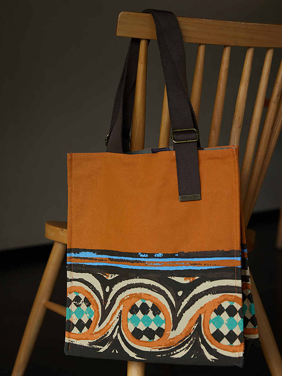 Ethnic Print Large Capacity Shoulder Bags QN010