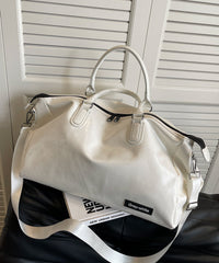 Green Large Capacity Faux Leather Tote Handbag YR039