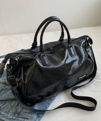 Green Large Capacity Faux Leather Tote Handbag YR039