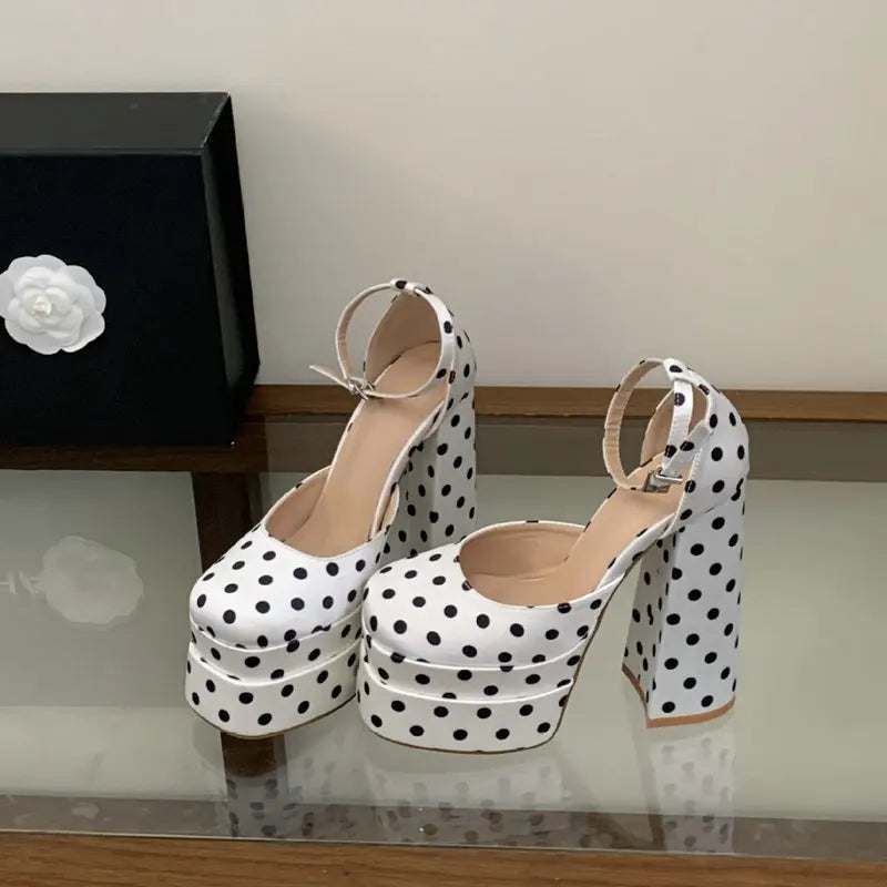 European Polka Dot Sandals