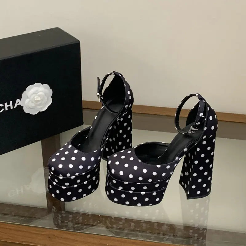 European Polka Dot Sandals