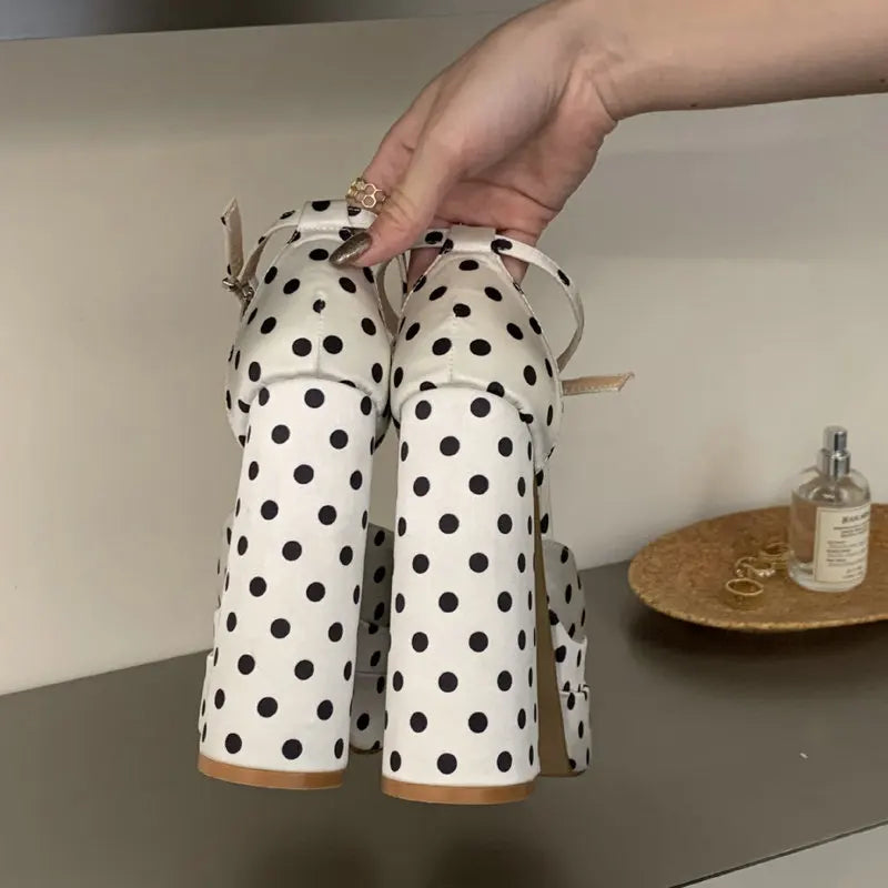 European Polka Dot Sandals