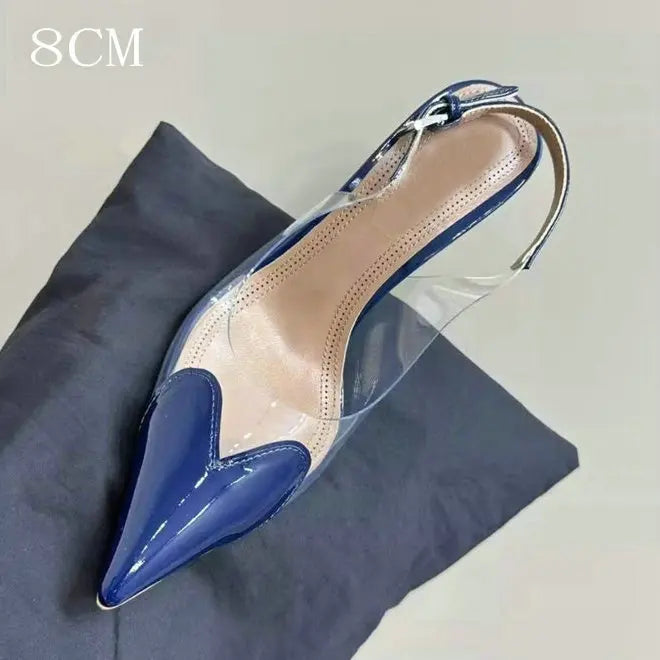 Pointy Peach Heart Fine Heel