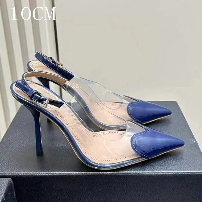 Pointy Peach Heart Fine Heel