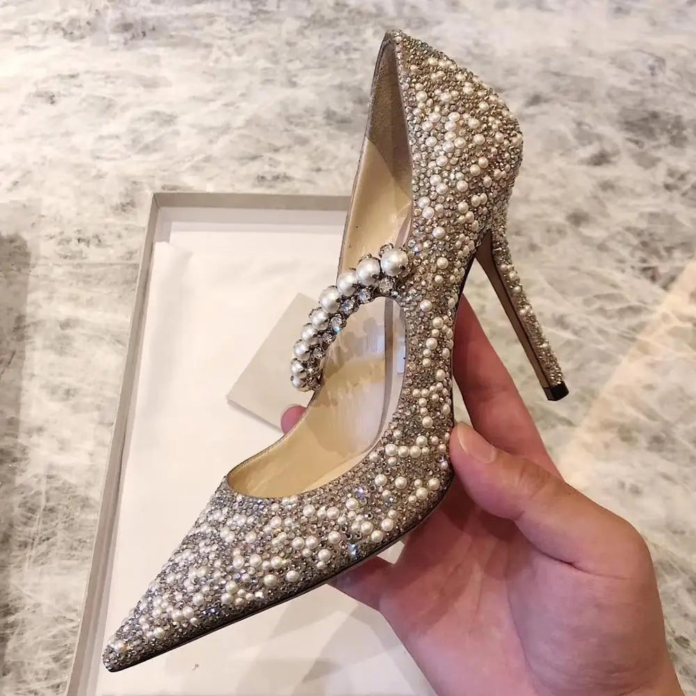 Rhinestone High Heels