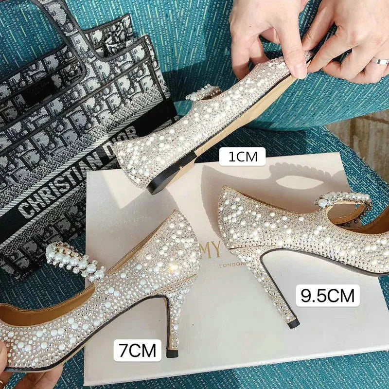 Rhinestone High Heels