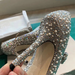 Rhinestone High Heels