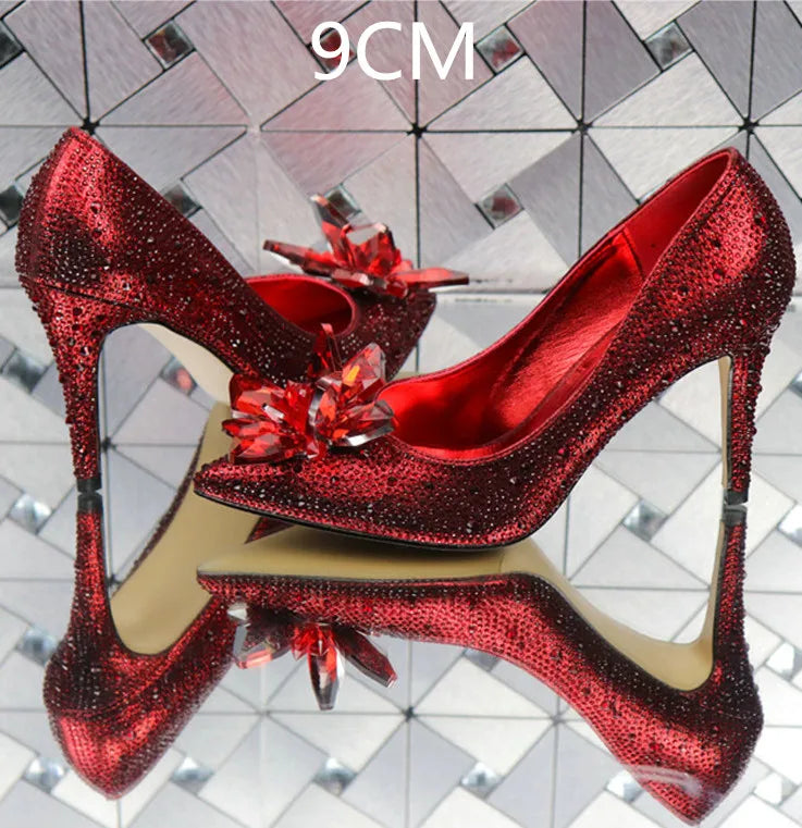 Pointed Shallow Mouth Stiletto Sandals