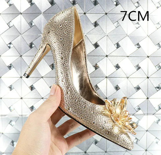 Pointed Shallow Mouth Stiletto Sandals