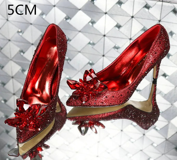 Pointed Shallow Mouth Stiletto Sandals