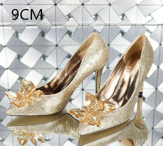 Pointed Shallow Mouth Stiletto Sandals