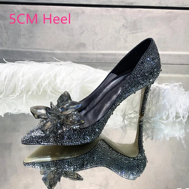 Pointed Shallow Mouth Stiletto Sandals