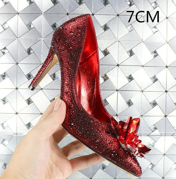 Pointed Shallow Mouth Stiletto Sandals
