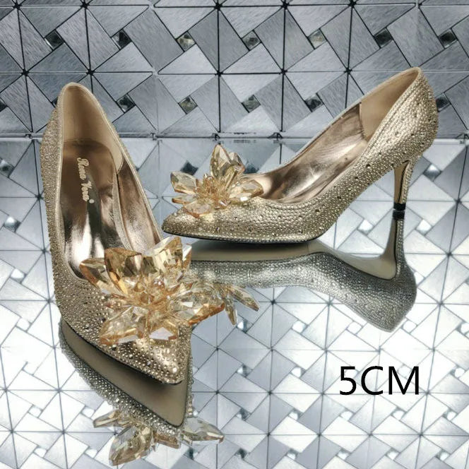 Pointed Shallow Mouth Stiletto Sandals