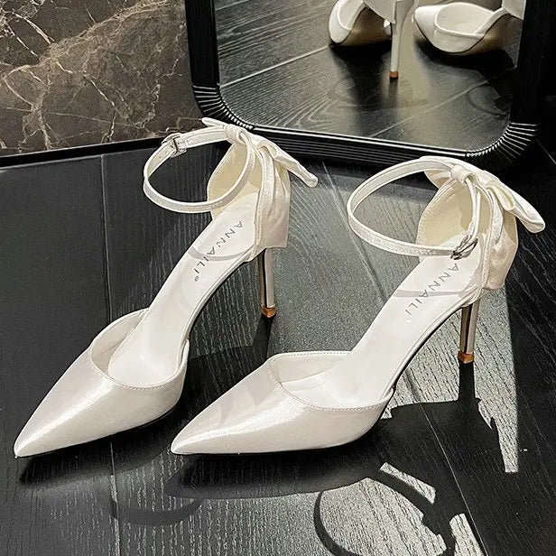 Satin White Wedding Shoes