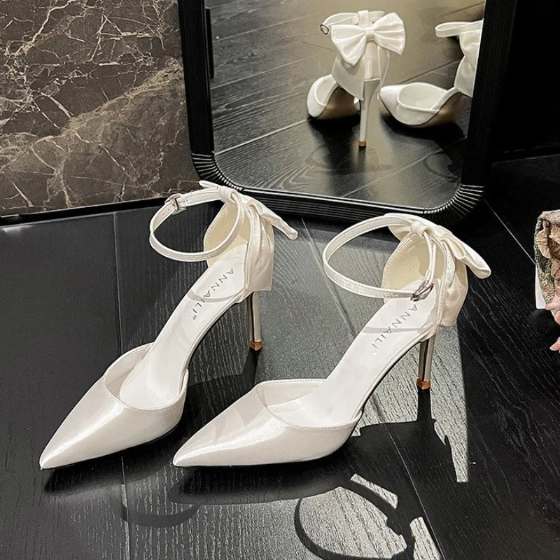 Satin White Wedding Shoes