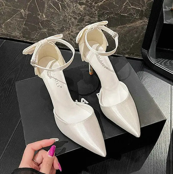 Satin White Wedding Shoes