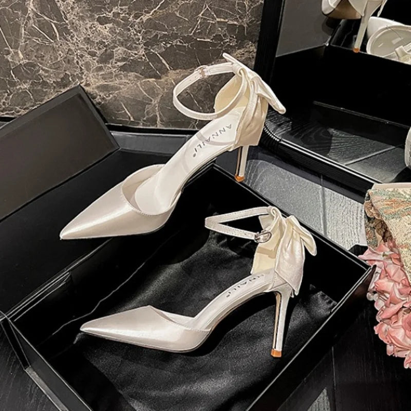 Satin White Wedding Shoes