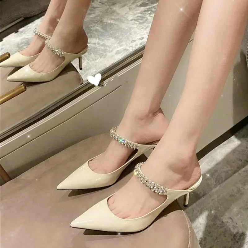 Sexy Pointed Toe Mule High Heels