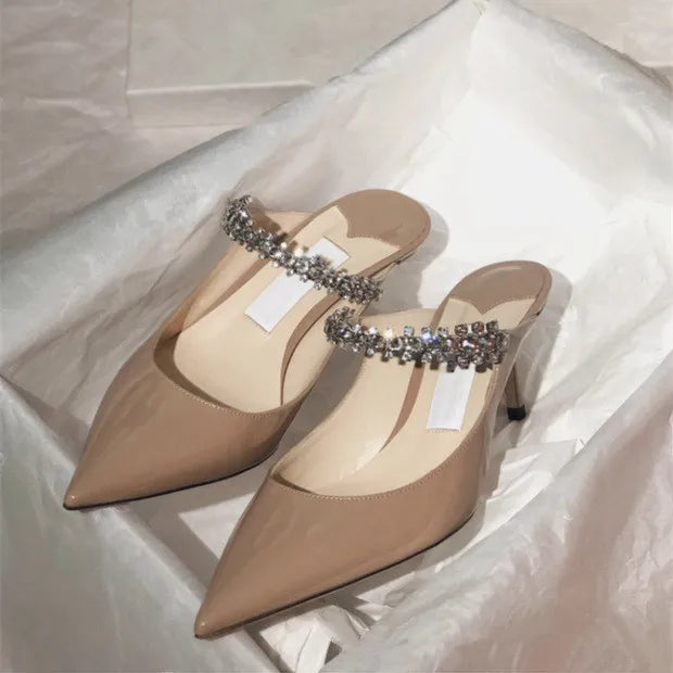 Sexy Pointed Toe Mule High Heels