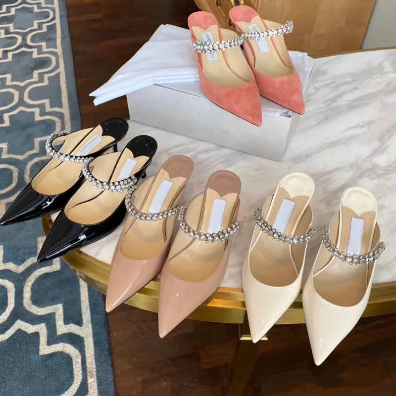 Sexy Pointed Toe Mule High Heels