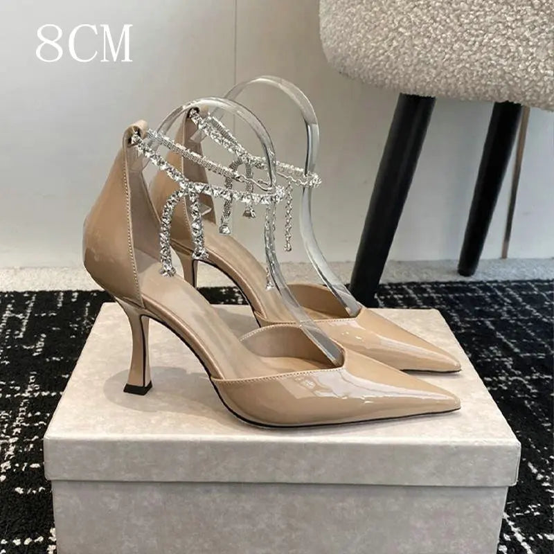 And Chain Diamond Sandals