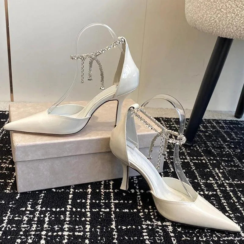 And Chain Diamond Sandals