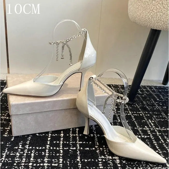 And Chain Diamond Sandals