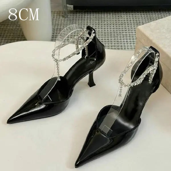 And Chain Diamond Sandals