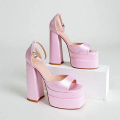 Products Square Head Hollow Thick Heel
