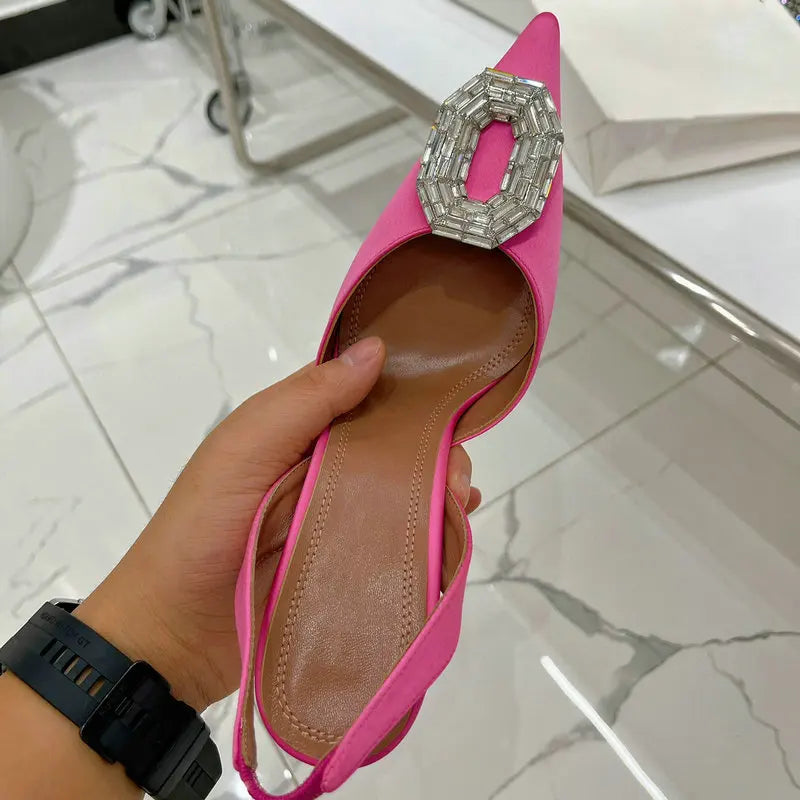 Women Rhinestone High Heels